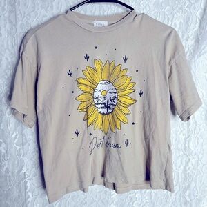 Urban Nation XS Sunflower Western Desert Crop Top
